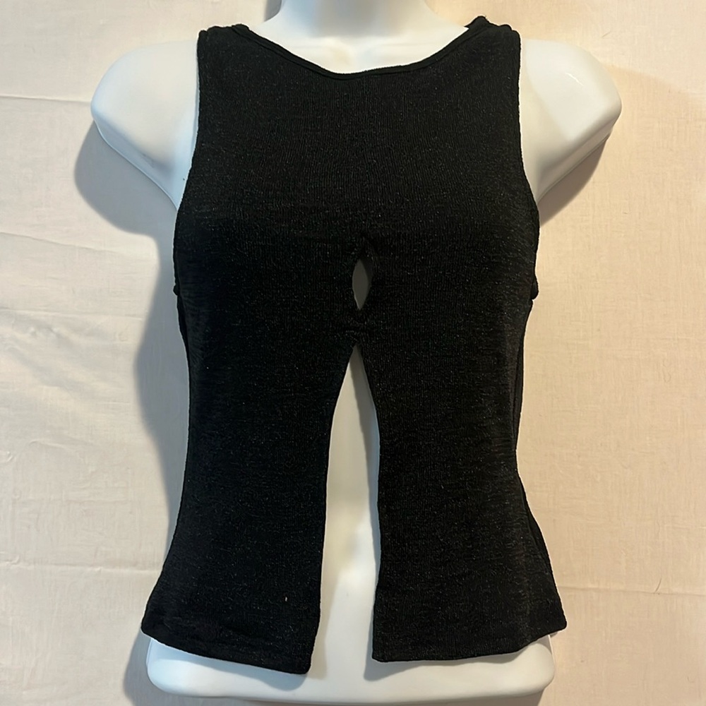 princess polly Lantau black cutout tank